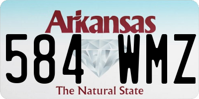 AR license plate 584WMZ