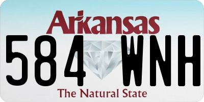 AR license plate 584WNH