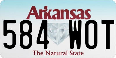 AR license plate 584WOT