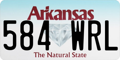 AR license plate 584WRL
