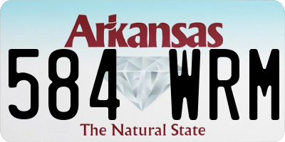 AR license plate 584WRM