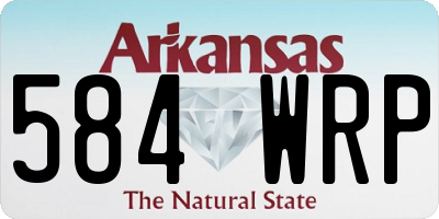 AR license plate 584WRP