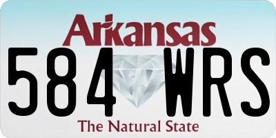 AR license plate 584WRS