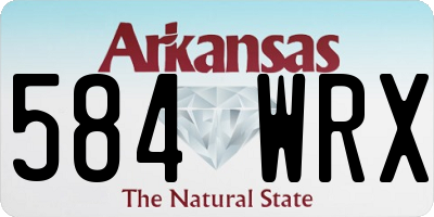 AR license plate 584WRX