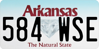 AR license plate 584WSE