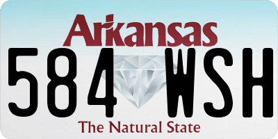 AR license plate 584WSH