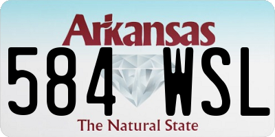 AR license plate 584WSL