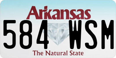 AR license plate 584WSM
