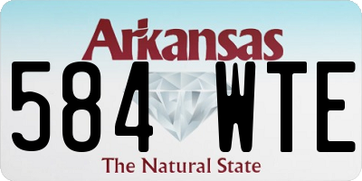 AR license plate 584WTE