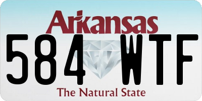AR license plate 584WTF