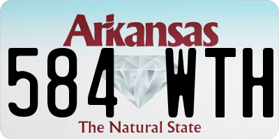 AR license plate 584WTH