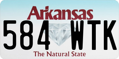 AR license plate 584WTK