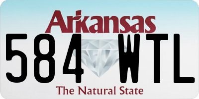 AR license plate 584WTL