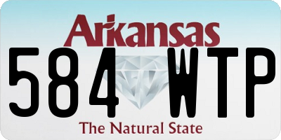 AR license plate 584WTP