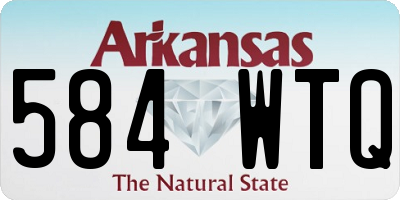 AR license plate 584WTQ
