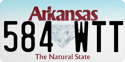 AR license plate 584WTT