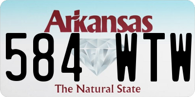 AR license plate 584WTW