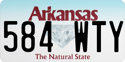 AR license plate 584WTY