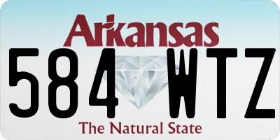AR license plate 584WTZ