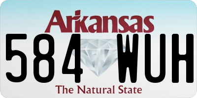 AR license plate 584WUH