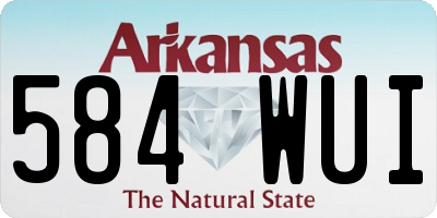 AR license plate 584WUI