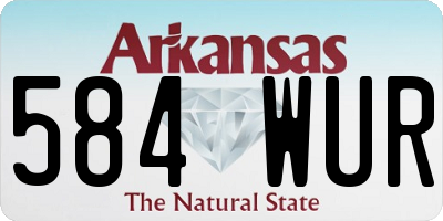AR license plate 584WUR