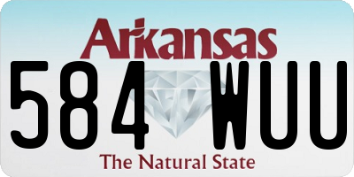 AR license plate 584WUU