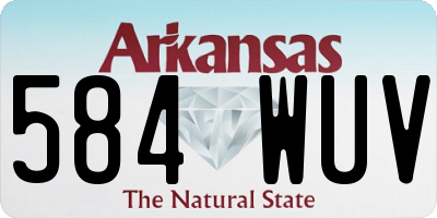 AR license plate 584WUV