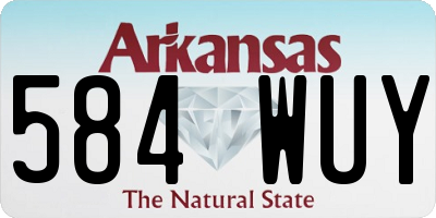 AR license plate 584WUY