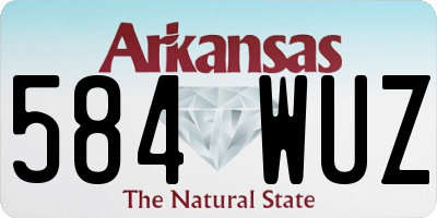 AR license plate 584WUZ