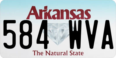 AR license plate 584WVA