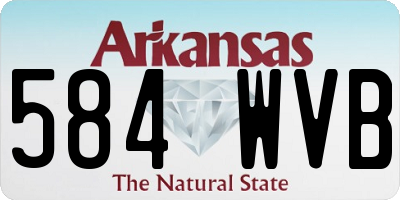 AR license plate 584WVB