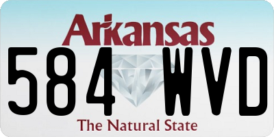 AR license plate 584WVD