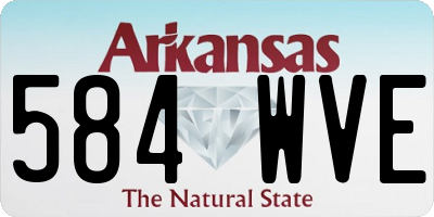 AR license plate 584WVE