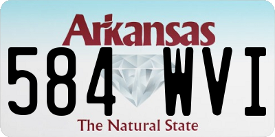 AR license plate 584WVI