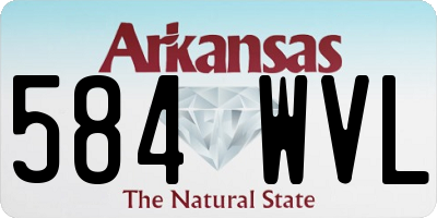AR license plate 584WVL
