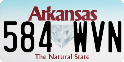 AR license plate 584WVN
