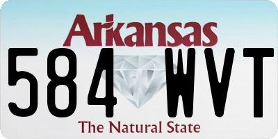 AR license plate 584WVT