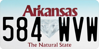 AR license plate 584WVW