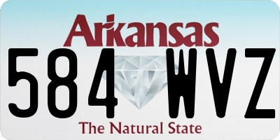 AR license plate 584WVZ