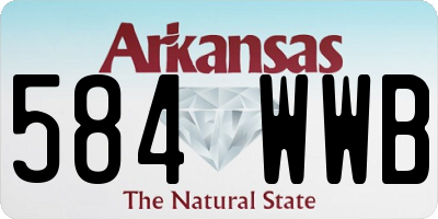 AR license plate 584WWB