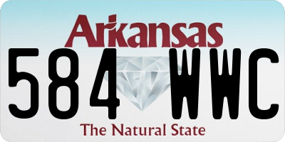 AR license plate 584WWC