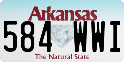 AR license plate 584WWI