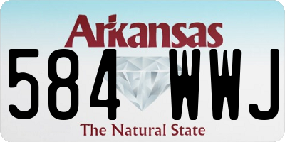 AR license plate 584WWJ