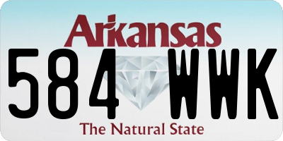 AR license plate 584WWK