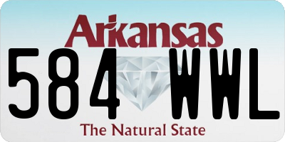 AR license plate 584WWL