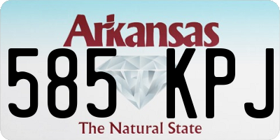 AR license plate 585KPJ