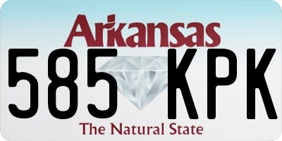 AR license plate 585KPK