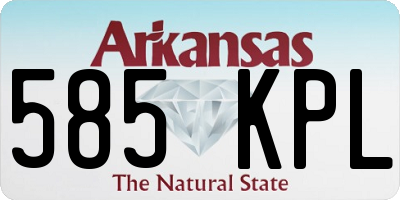 AR license plate 585KPL