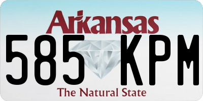 AR license plate 585KPM